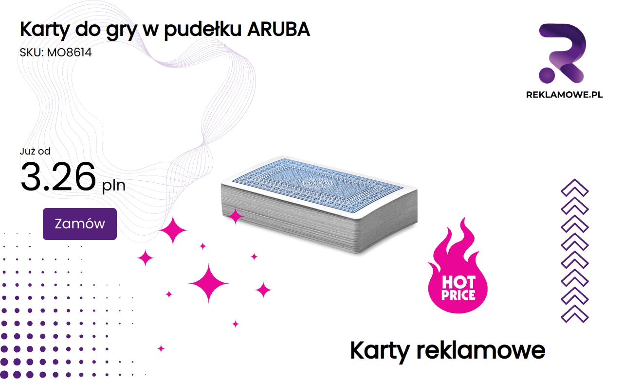 Karty do gry w pudełku ARUBA