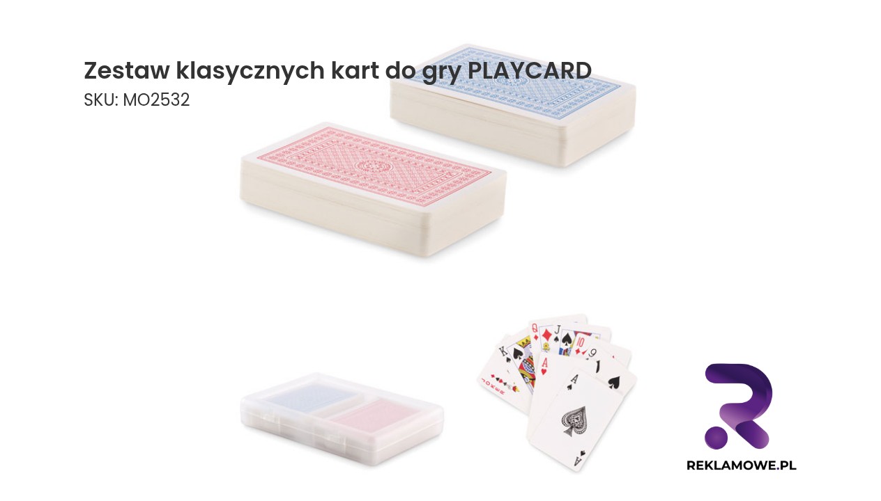 Zestaw klasycznych kart do gry PLAYCARD