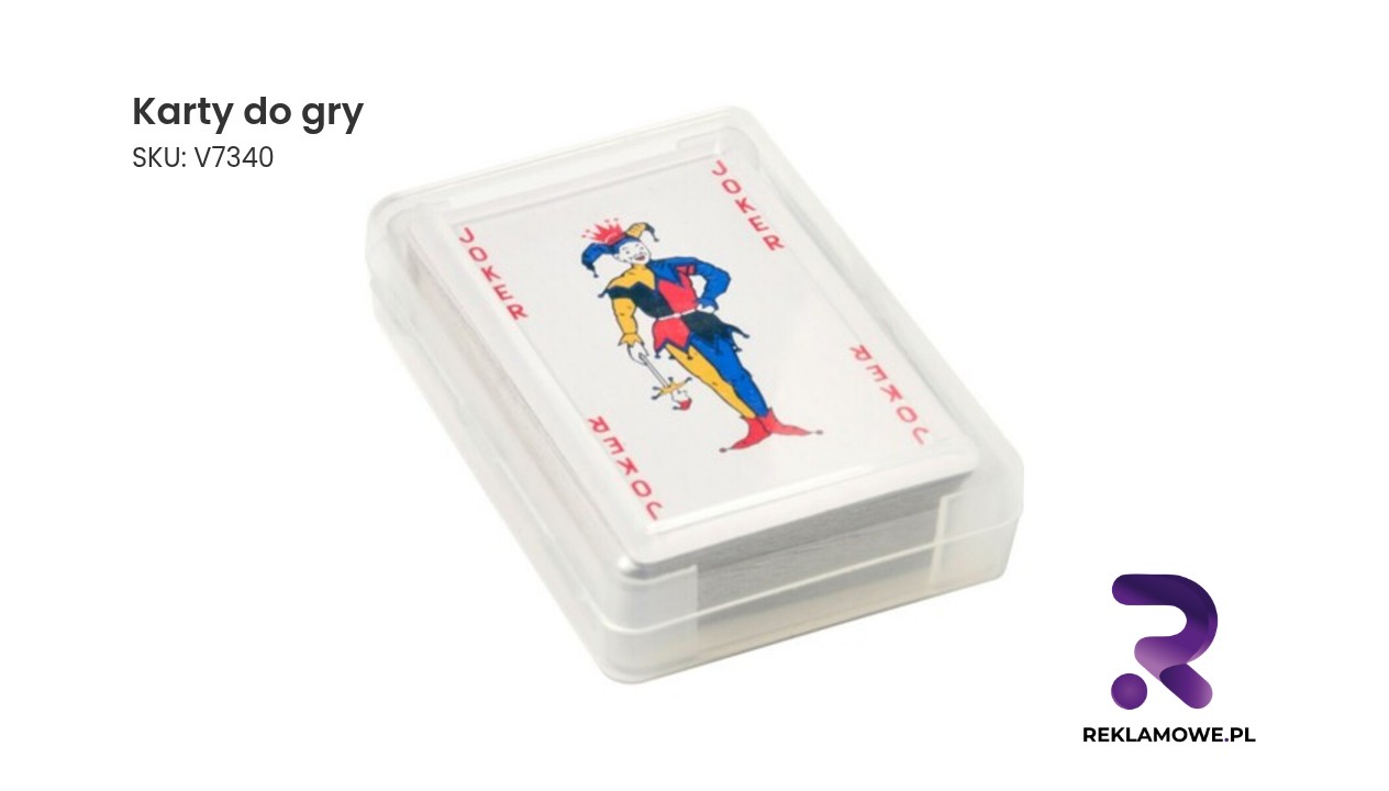 Zestaw kart do gry w tradycyjne gry karciane