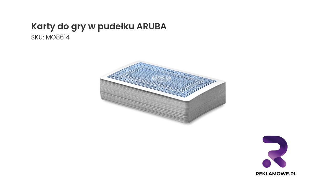 Karty do gry w pudełku ARUBA Karty do gry w pudełku ARUBA – talia kart do gry w eleganckim opakowaniu