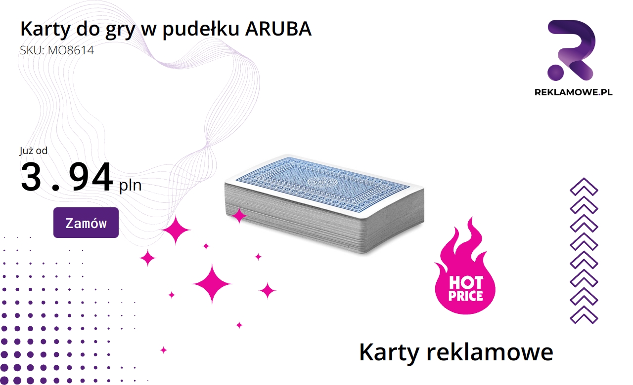 Karty do gry w pudełku Aruba